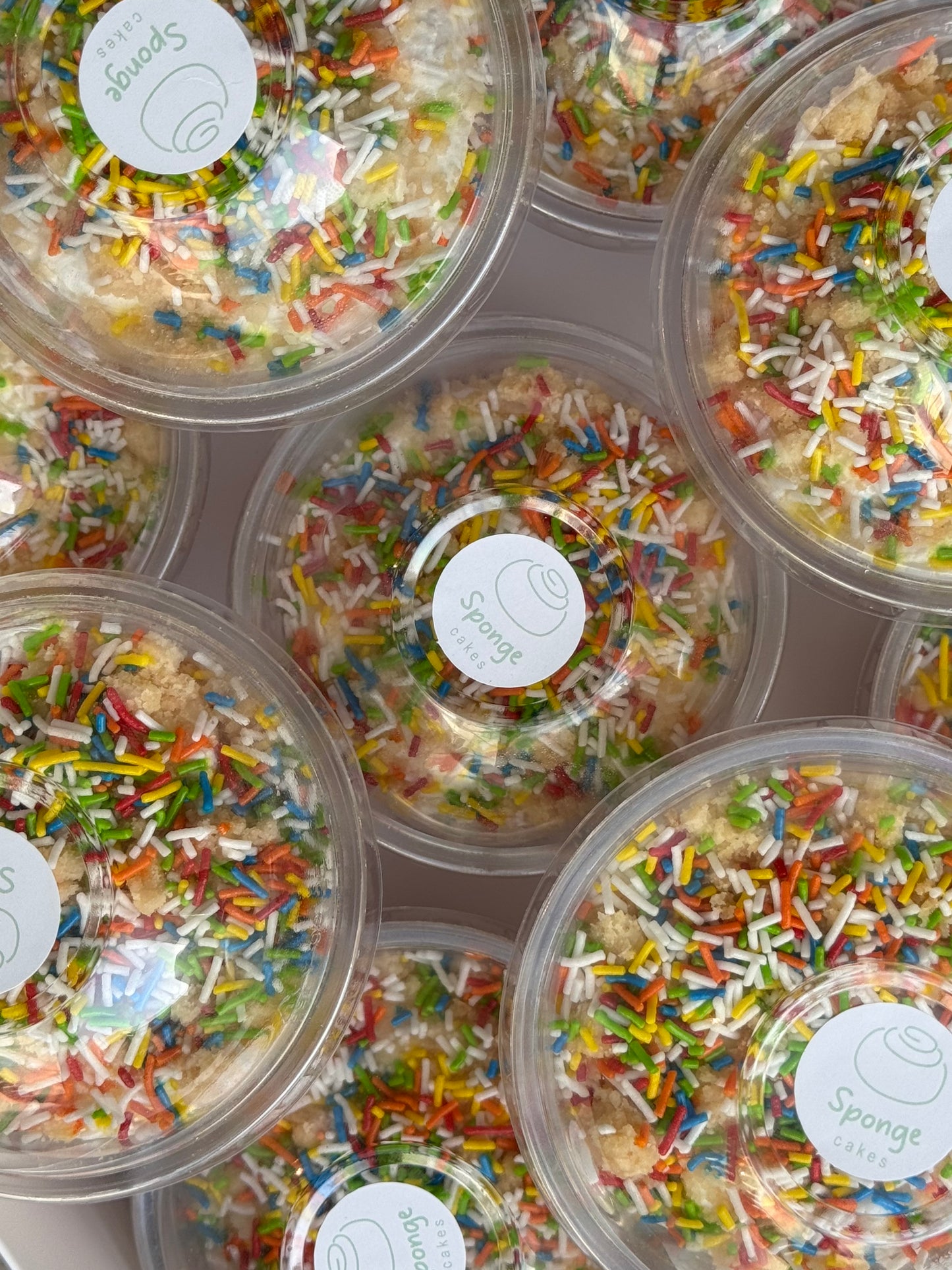 Birthday cake cups